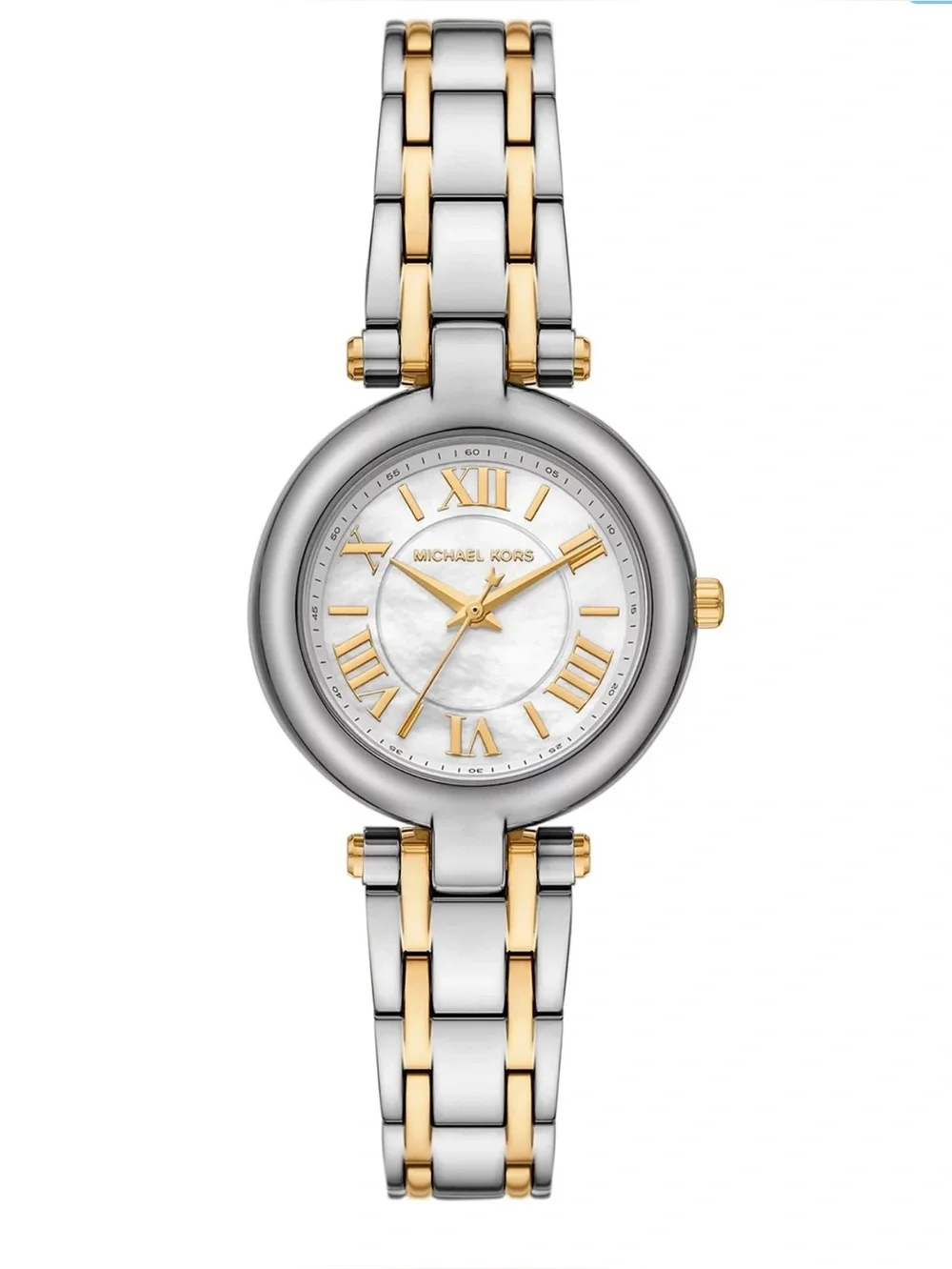 Michael Kors Laney Three-Hand Two-Tone Stainless-Steel Watch, 30mm